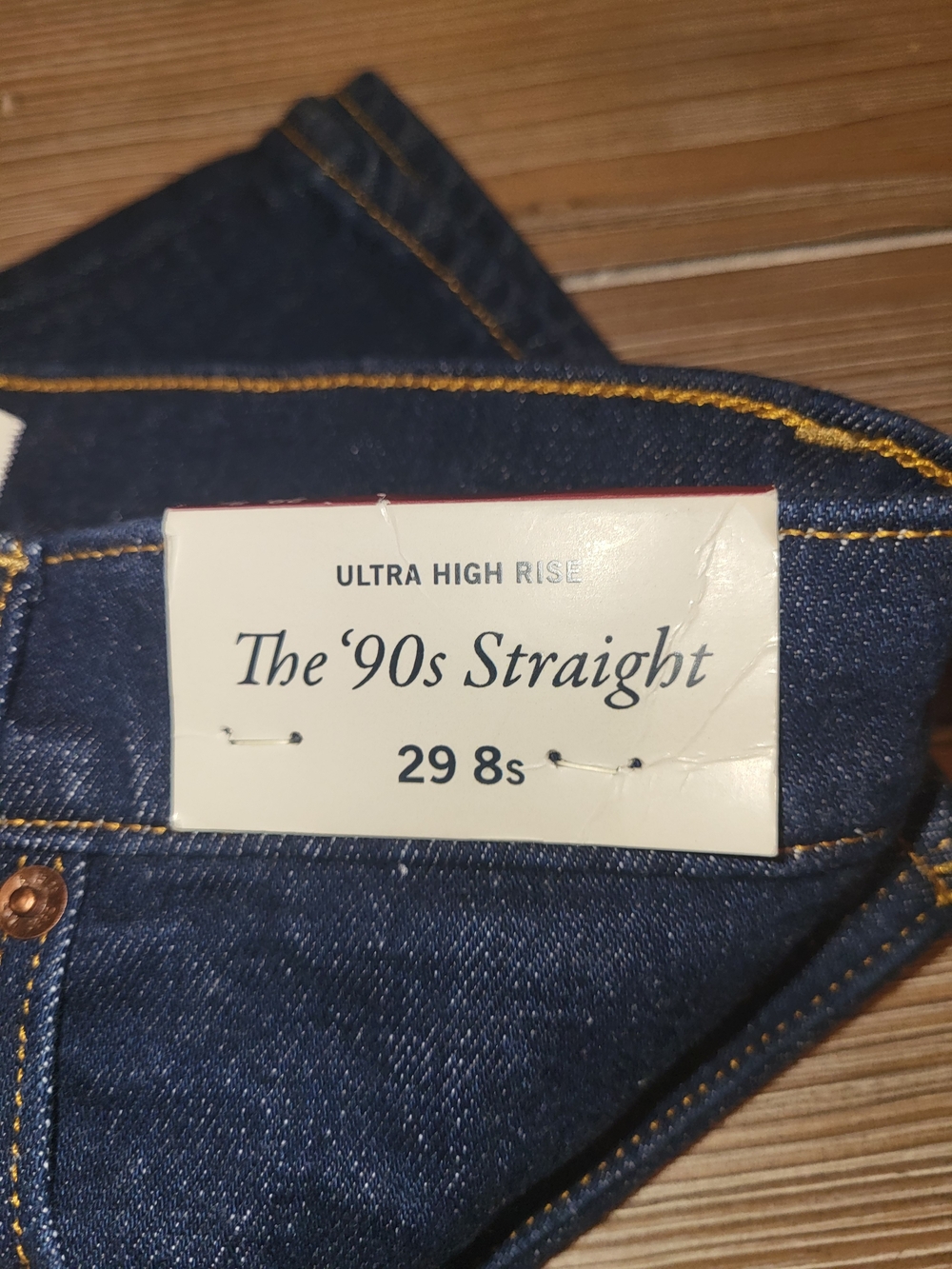 Abercrombie & Fitch Womems '90s Straight Jeans - Dark Blue Size 29